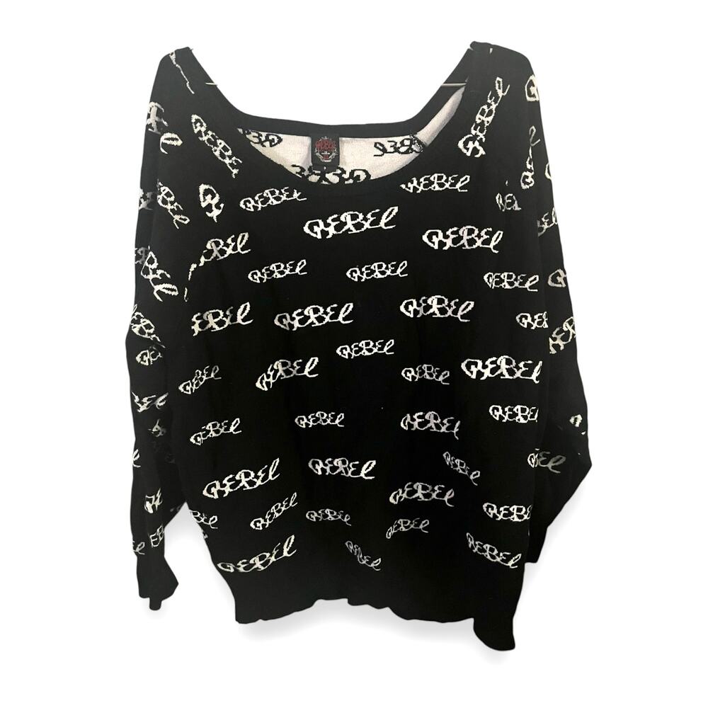 Torrid Rebel Wilson black white sweater size 3 | sz 22/24 | 3x | euc